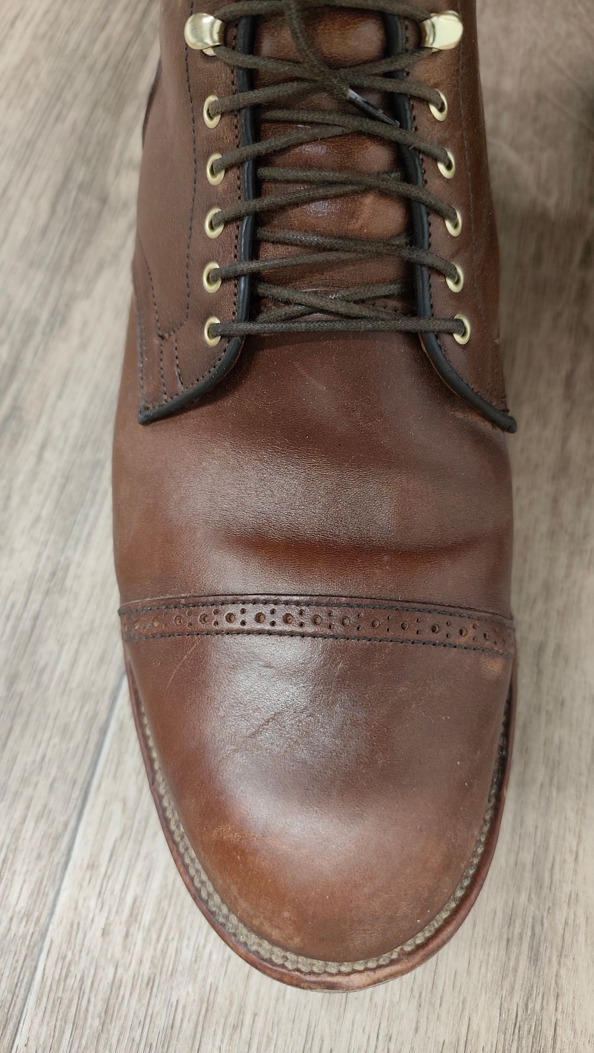 Photo by olgi on January 14, 2026 of the Viberg Service Boot BCT in Maryam Toscanello TPR Horsebutt.