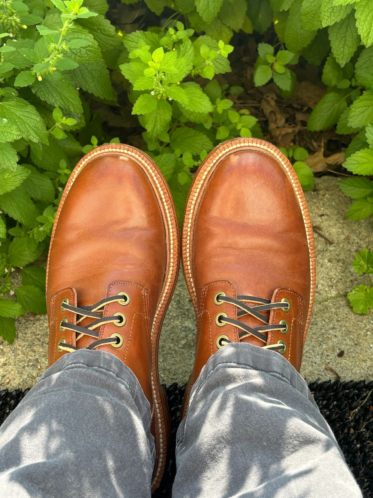 Photo by ZFitzGolf on June 29, 2026 of the Grant Stone Diesel Boot in Badalassi Carlo Saddle Tan Minerva.