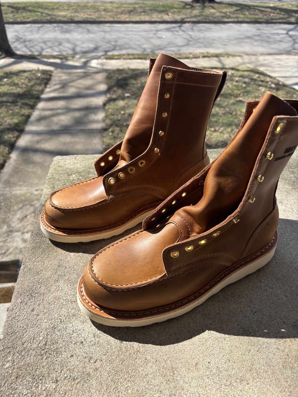Photo by ZFitzGolf on March 27, 2025 of the White's Perry 8" Select in Seidel Natural Double Shot.