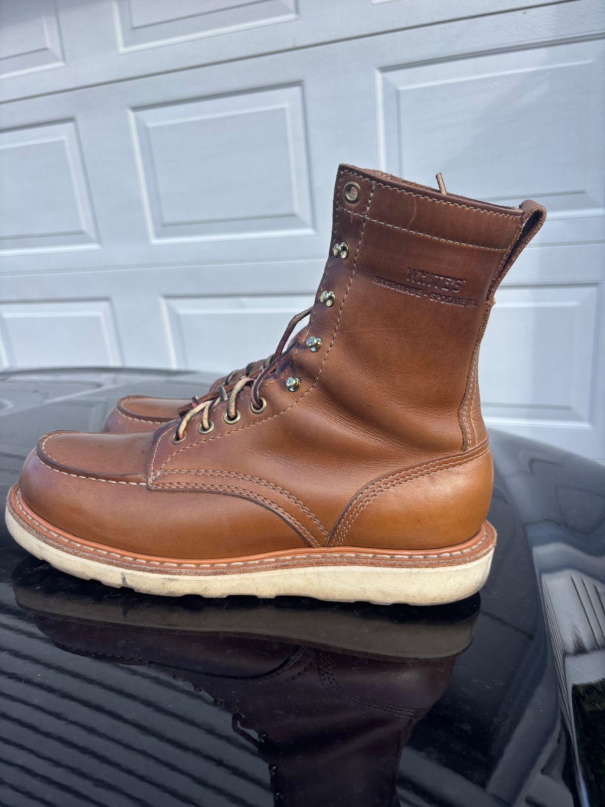 Photo by ZFitzGolf on November 1, 2025 of the White's Perry 8" Select in Seidel Natural Double Shot.