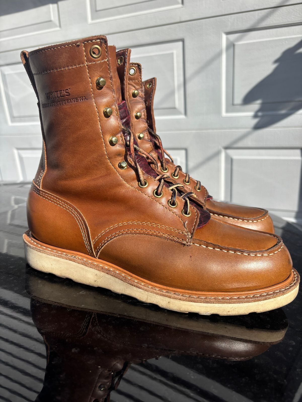 Photo by ZFitzGolf on November 1, 2025 of the White's Perry 8" Select in Seidel Natural Double Shot.