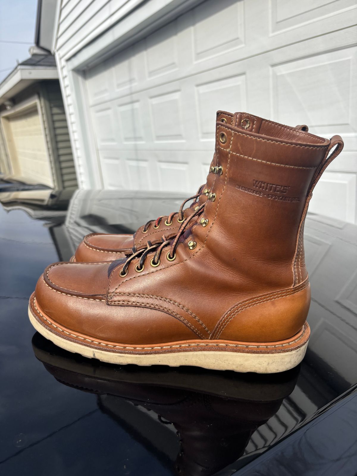 Photo by ZFitzGolf on April 2, 2026 of the White's Perry 8" Select in Seidel Natural Double Shot.