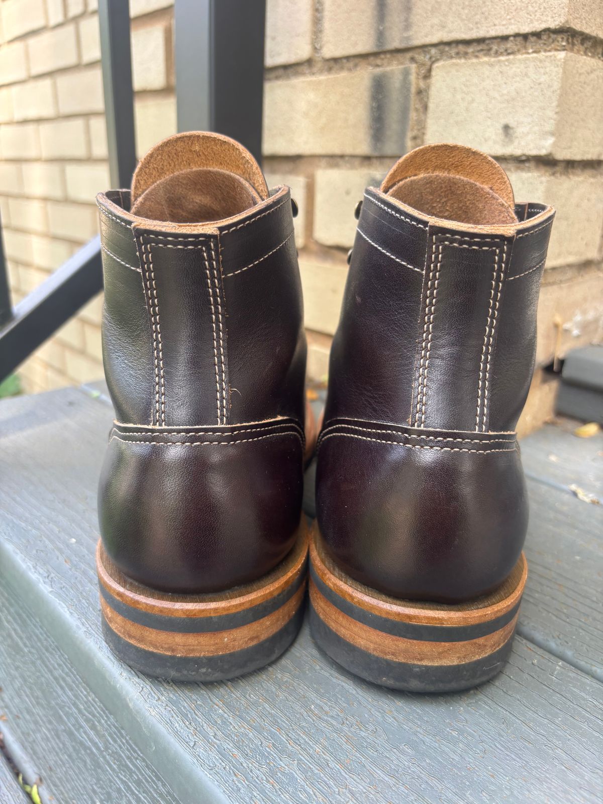 Photo by ZFitzGolf on June 10, 2026 of the Truman Plain Toe Boot in Black Cypress Teacore.
