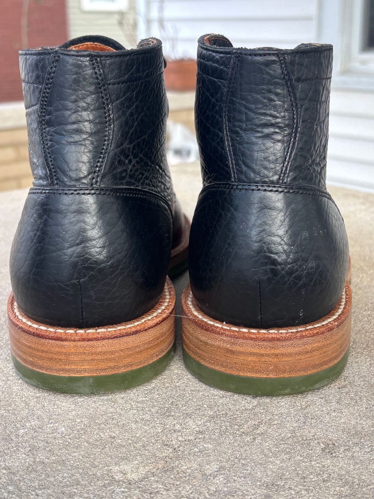 Photo by ZFitzGolf on January 4, 2026 of the Grant Stone Diesel Boot in Seidel Black Bison.