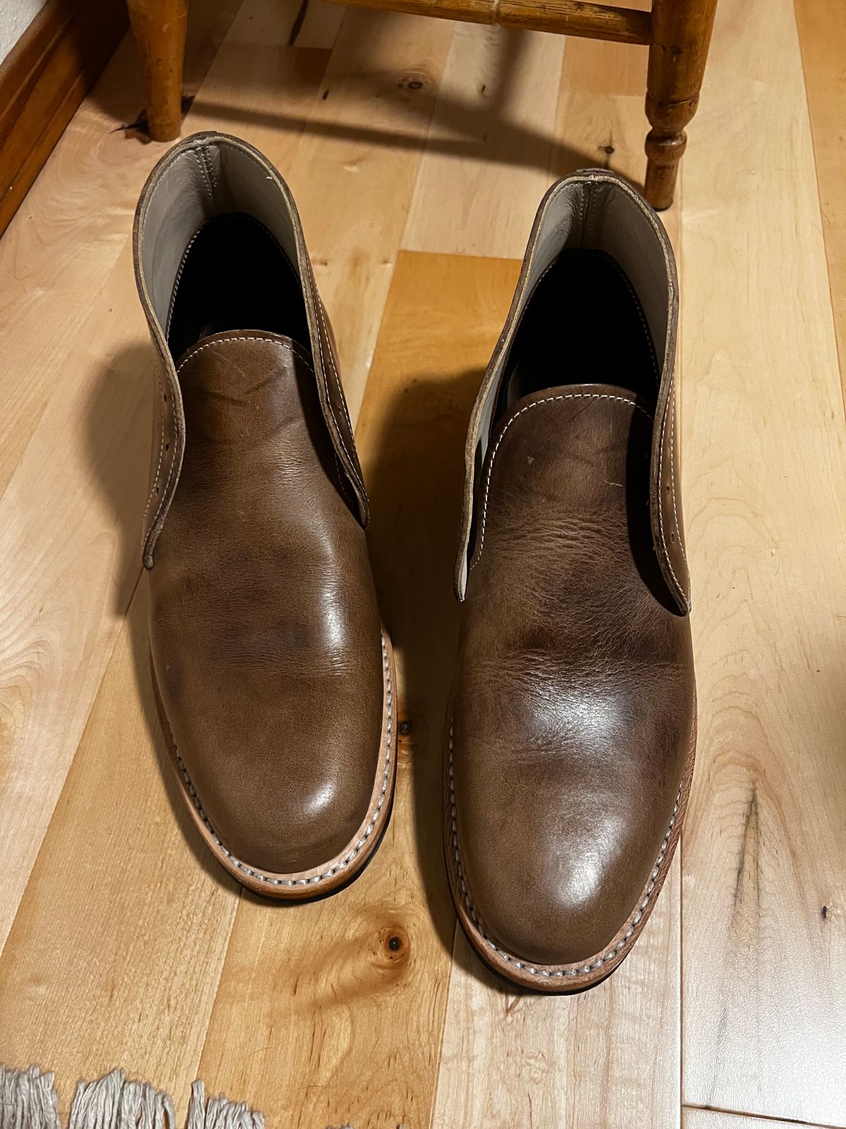 Photo by congressmancuff on November 12, 2022 of the White's Kinney Chukka in Horween Natural Chromexcel.