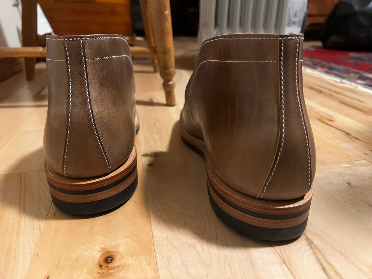 Photo by congressmancuff on November 12, 2022 of the White's Kinney Chukka in Horween Natural Chromexcel.