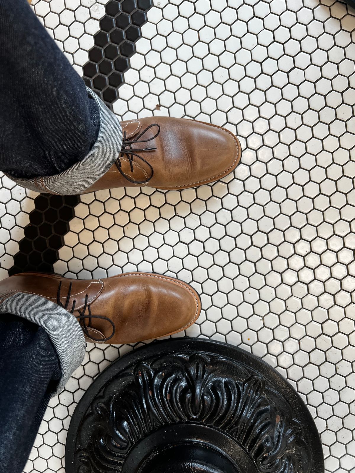 Photo by congressmancuff on November 23, 2022 of the White's Kinney Chukka in Horween Natural Chromexcel.