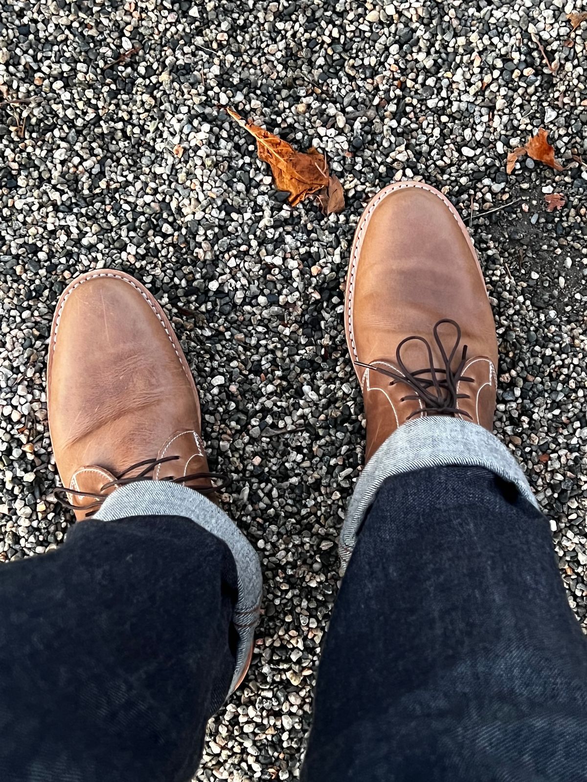 Photo by congressmancuff on November 14, 2022 of the White's Kinney Chukka in Horween Natural Chromexcel.