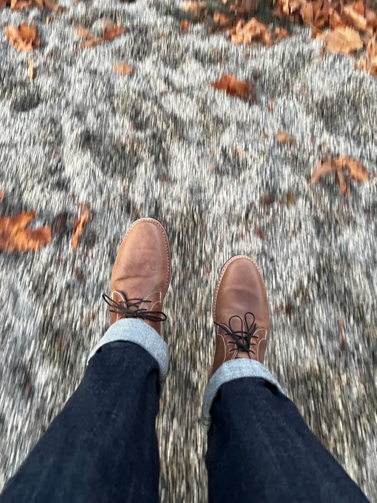 Photo by congressmancuff on November 14, 2022 of the White's Kinney Chukka in Horween Natural Chromexcel.