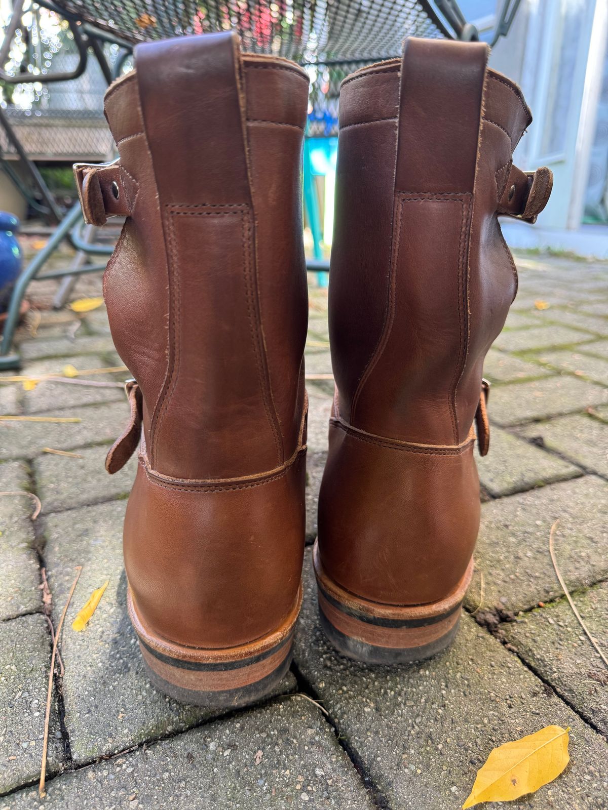 Photo by congressmancuff on November 4, 2025 of the Viberg Engineer in Horween Crust Chromexcel.