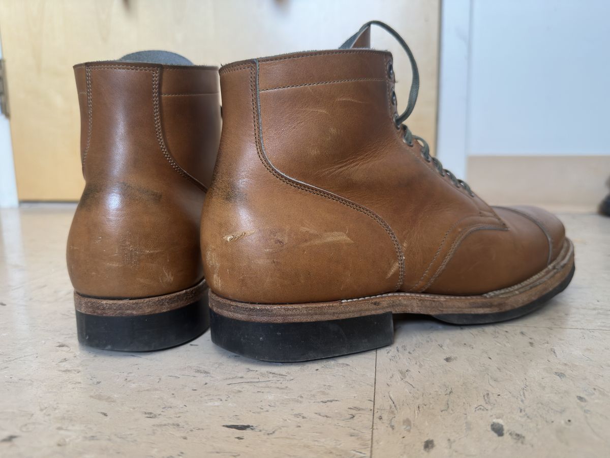 Photo by bbart on February 10, 2026 of the Viberg Service Boot BCT in Horween Oak Chromepak.