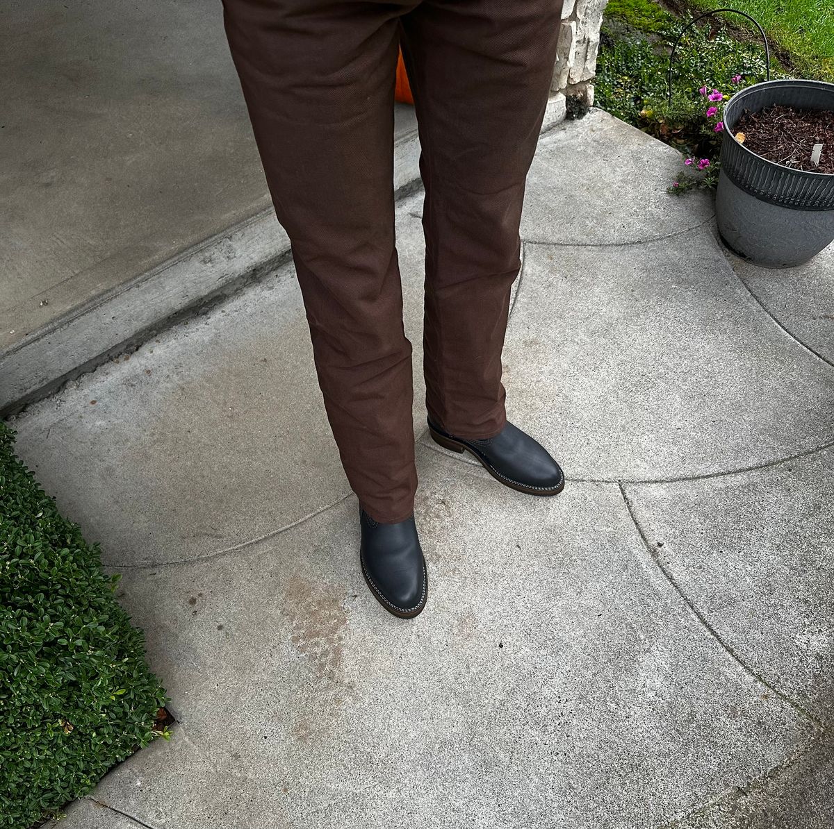 Photo by bbart on November 26, 2025 of the Wesco Morrison in Seidel Black Oil Tan.