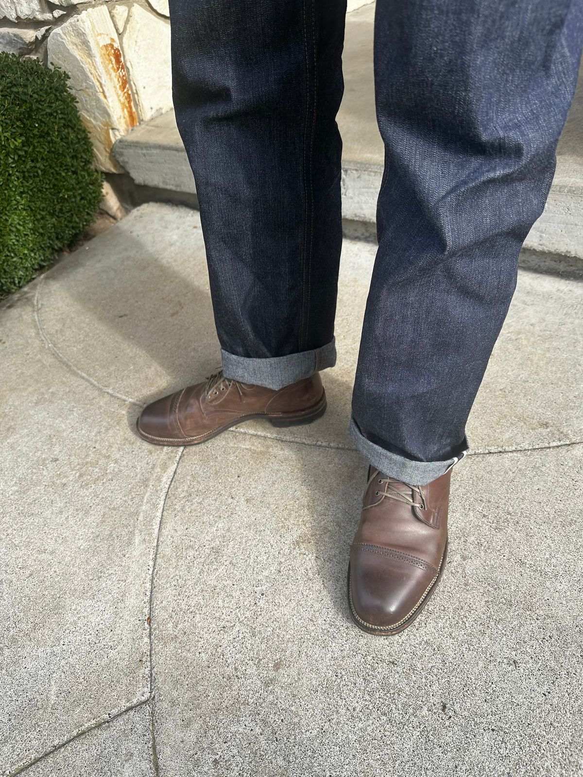 Photo by bbart on March 5, 2026 of the Viberg Service Boot PCT in Maryam 1071 Port Vitello Calf Nubuck.