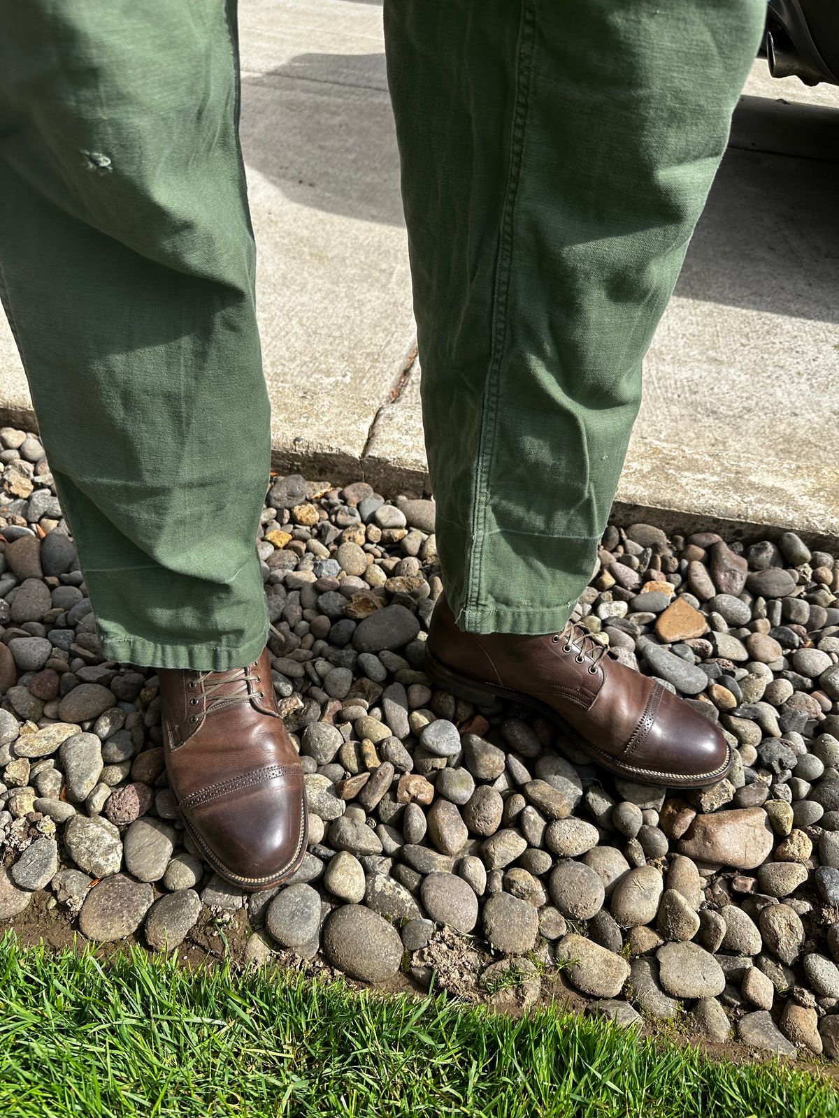 Photo by bbart on May 10, 2026 of the Viberg Service Boot PCT in Maryam 1071 Port Vitello Calf Nubuck.