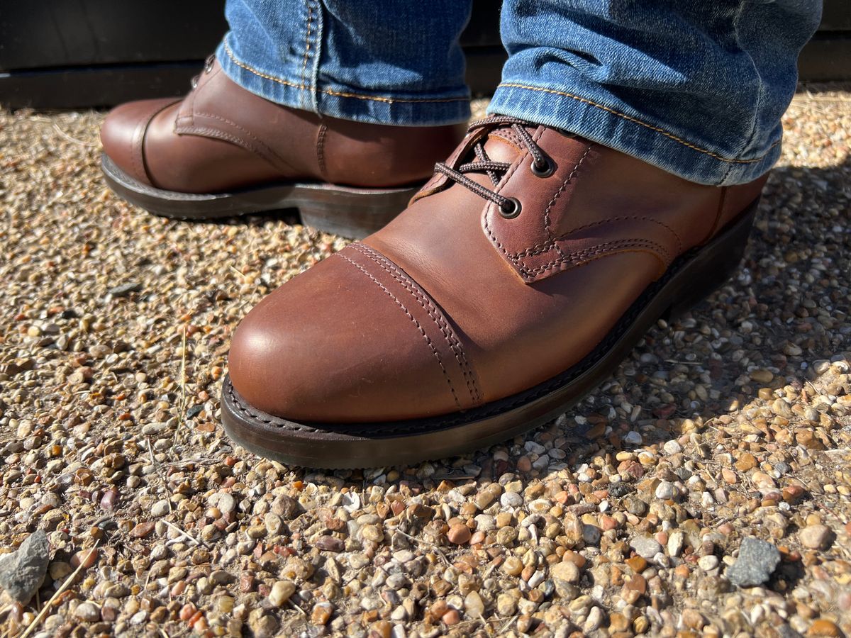 Photo by 1stKazoo on April 4, 2026 of the Thursday Heritage Captain in Thursday / Rustic Brown.