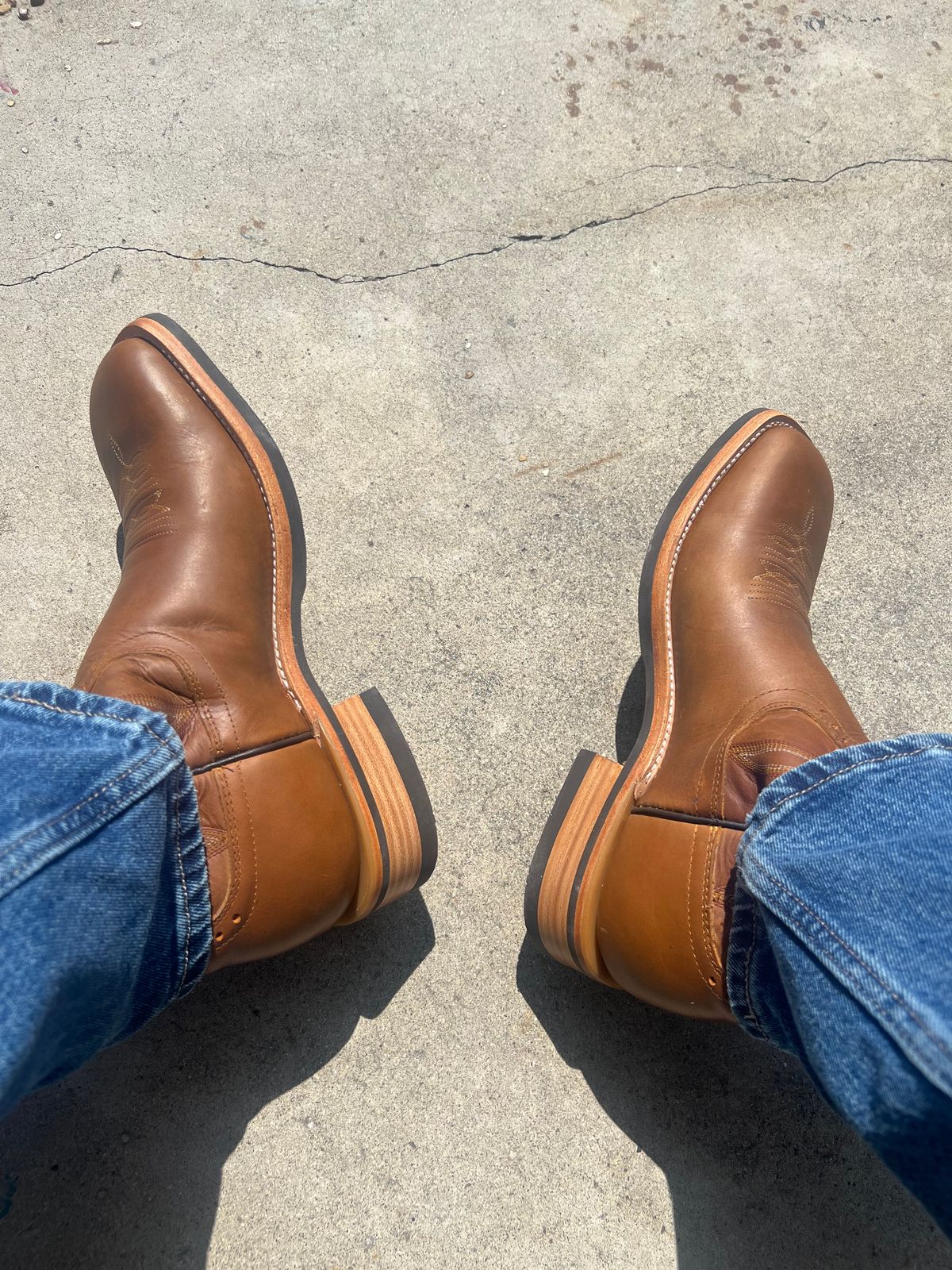 Photo by 1stKazoo on June 5, 2026 of the Hondo Boots 2100 in Tan Waxy.