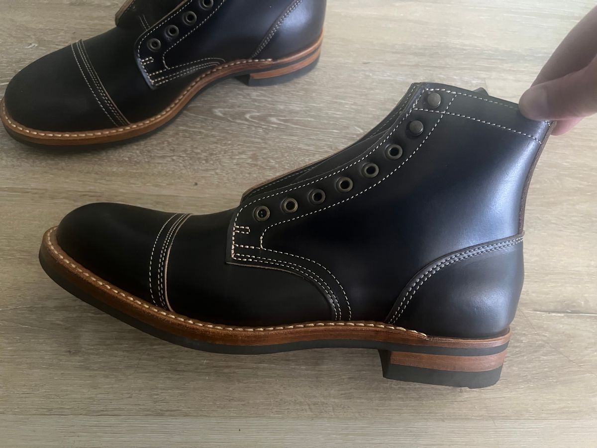 Photo by 1stKazoo on August 7, 2025 of the Truman Cap Toe Boot in Seidel Charcoal Double Shot.