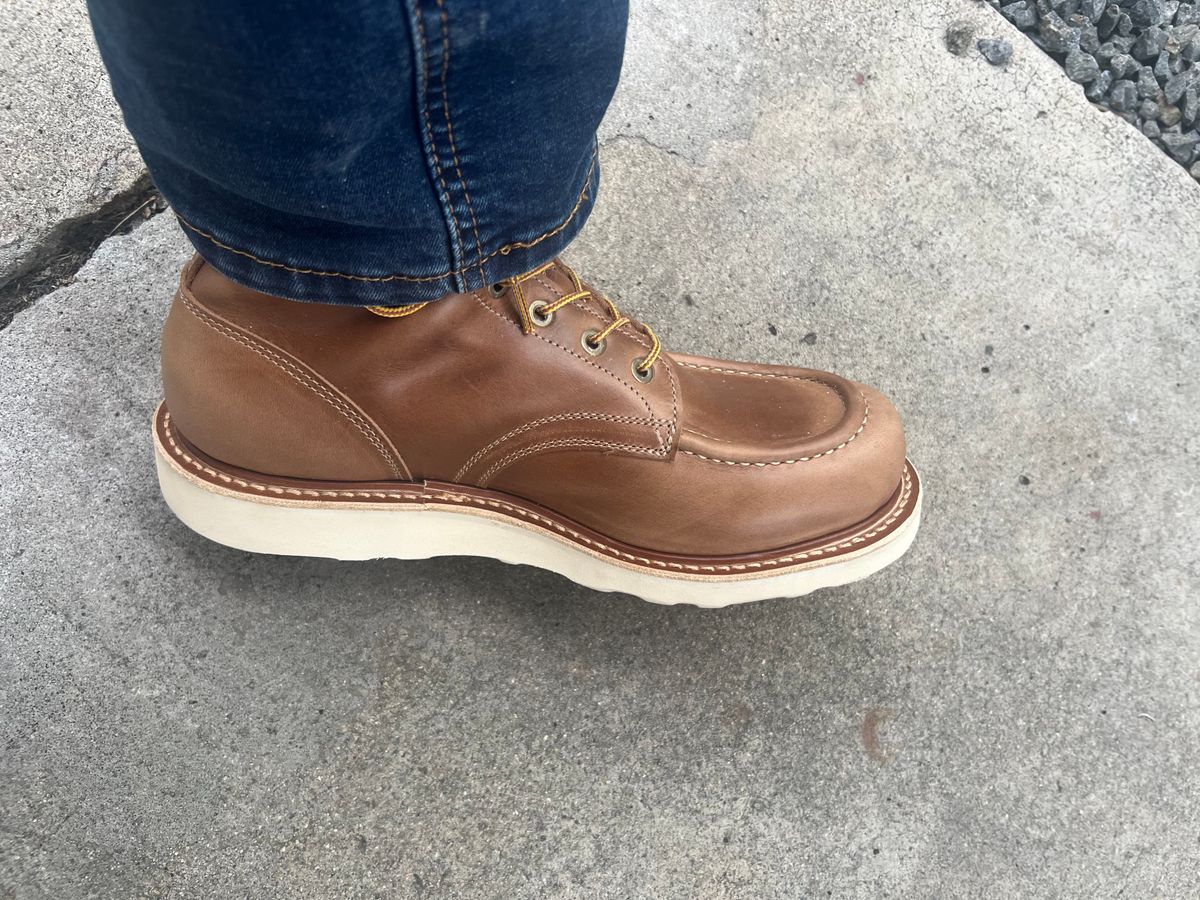Photo by 1stKazoo on May 4, 2025 of the Truman Moc Toe in Seidel Sesame Double Shot.