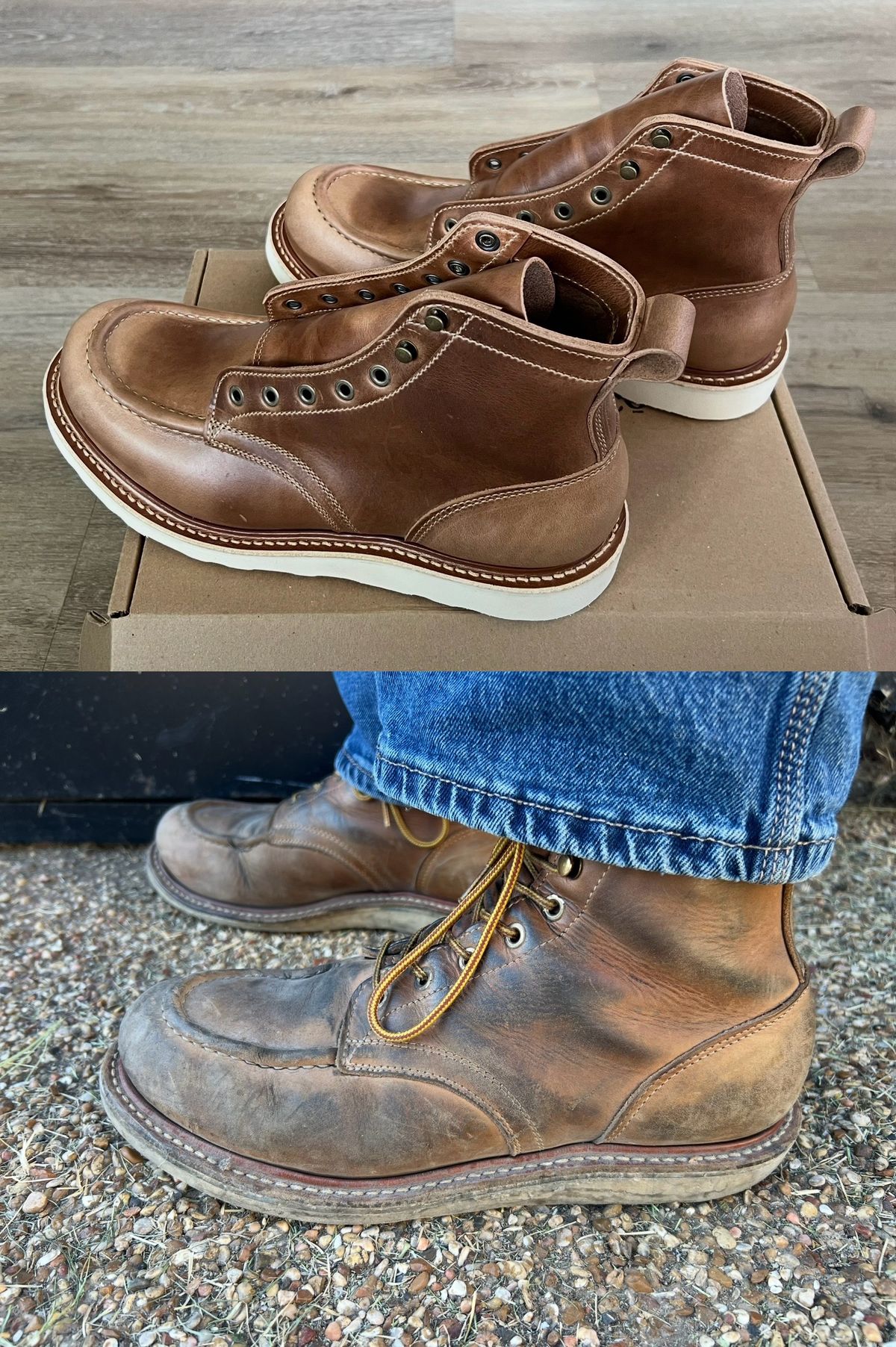 Photo by 1stKazoo on June 11, 2026 of the Truman Moc Toe in Seidel Sesame Double Shot.