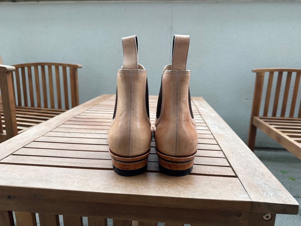 Photo by lwacky on October 1, 2024 of the Briselblack The Seventh Chelsea Boot in Shinki Natural Shell Cordovan.