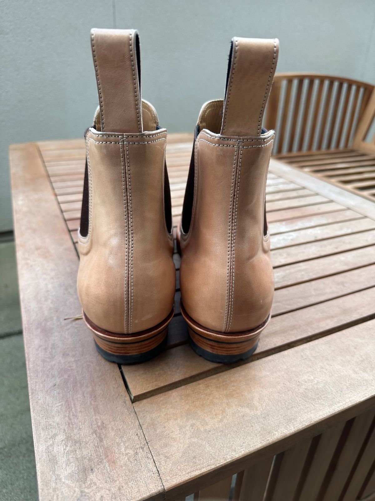 Photo by lwacky on November 5, 2024 of the Briselblack The Seventh Chelsea Boot in Shinki Natural Shell Cordovan.