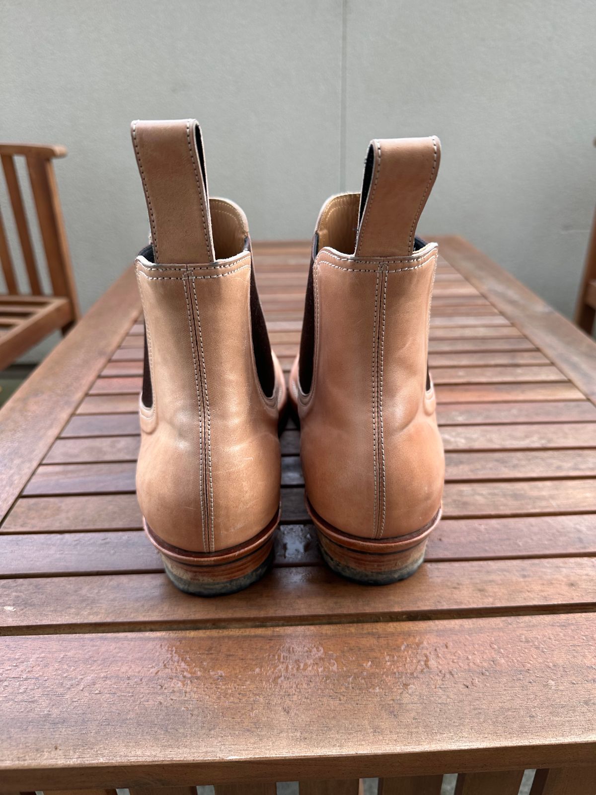 Photo by lwacky on December 5, 2024 of the Briselblack The Seventh Chelsea Boot in Shinki Natural Shell Cordovan.