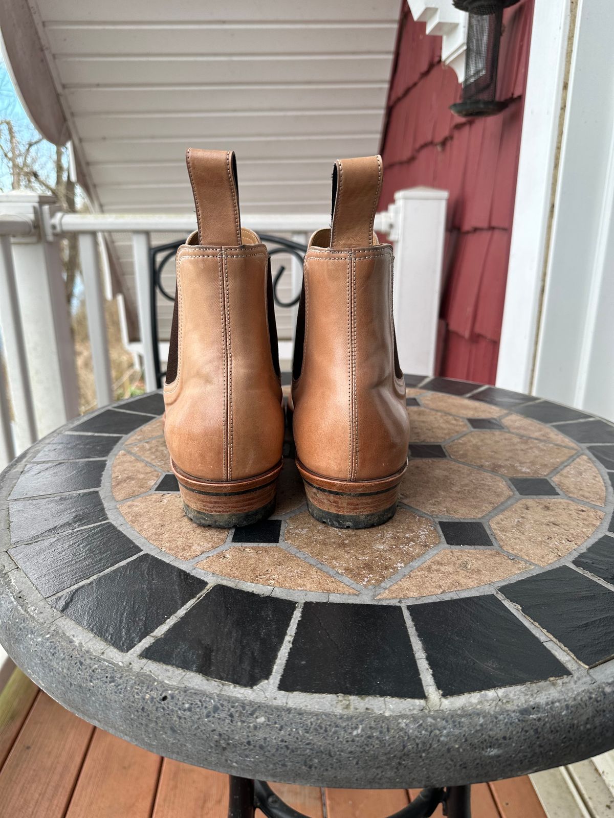 Photo by lwacky on January 4, 2025 of the Briselblack The Seventh Chelsea Boot in Shinki Natural Shell Cordovan.