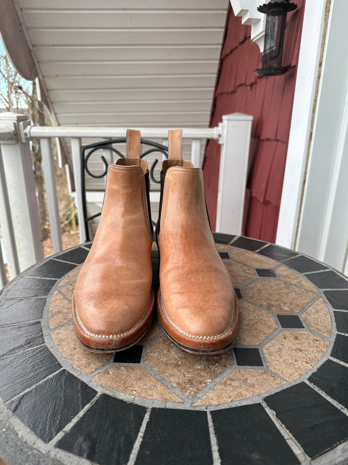 Photo by lwacky on January 4, 2025 of the Briselblack The Seventh Chelsea Boot in Shinki Natural Shell Cordovan.