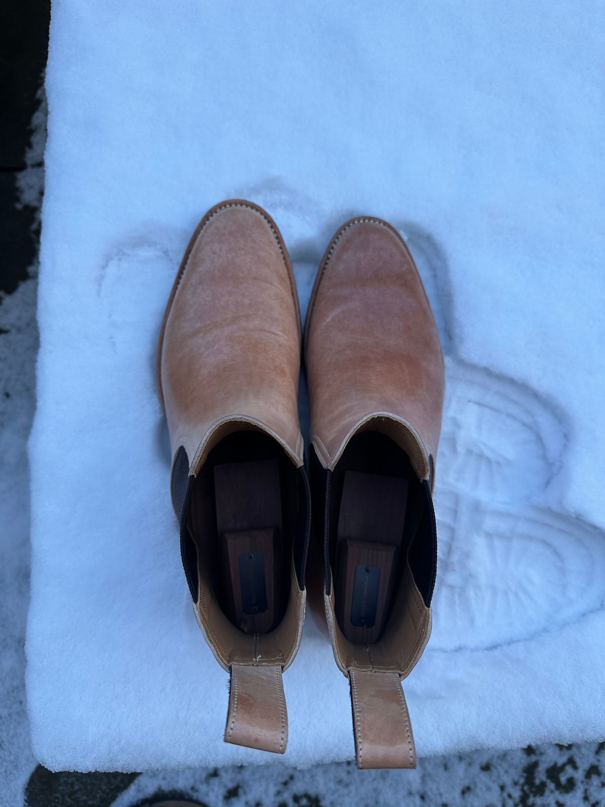 Photo by lwacky on February 5, 2025 of the Briselblack The Seventh Chelsea Boot in Shinki Natural Shell Cordovan.