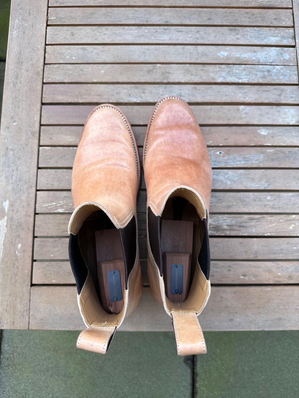 Photo by lwacky on March 5, 2025 of the Briselblack The Seventh Chelsea Boot in Shinki Natural Shell Cordovan.