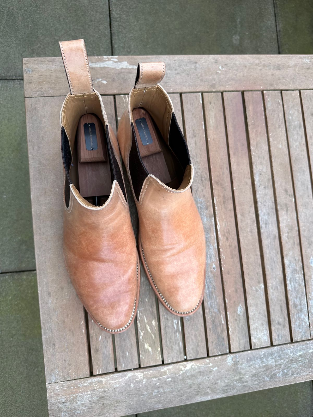 Photo by lwacky on April 5, 2025 of the Briselblack The Seventh Chelsea Boot in Shinki Natural Shell Cordovan.