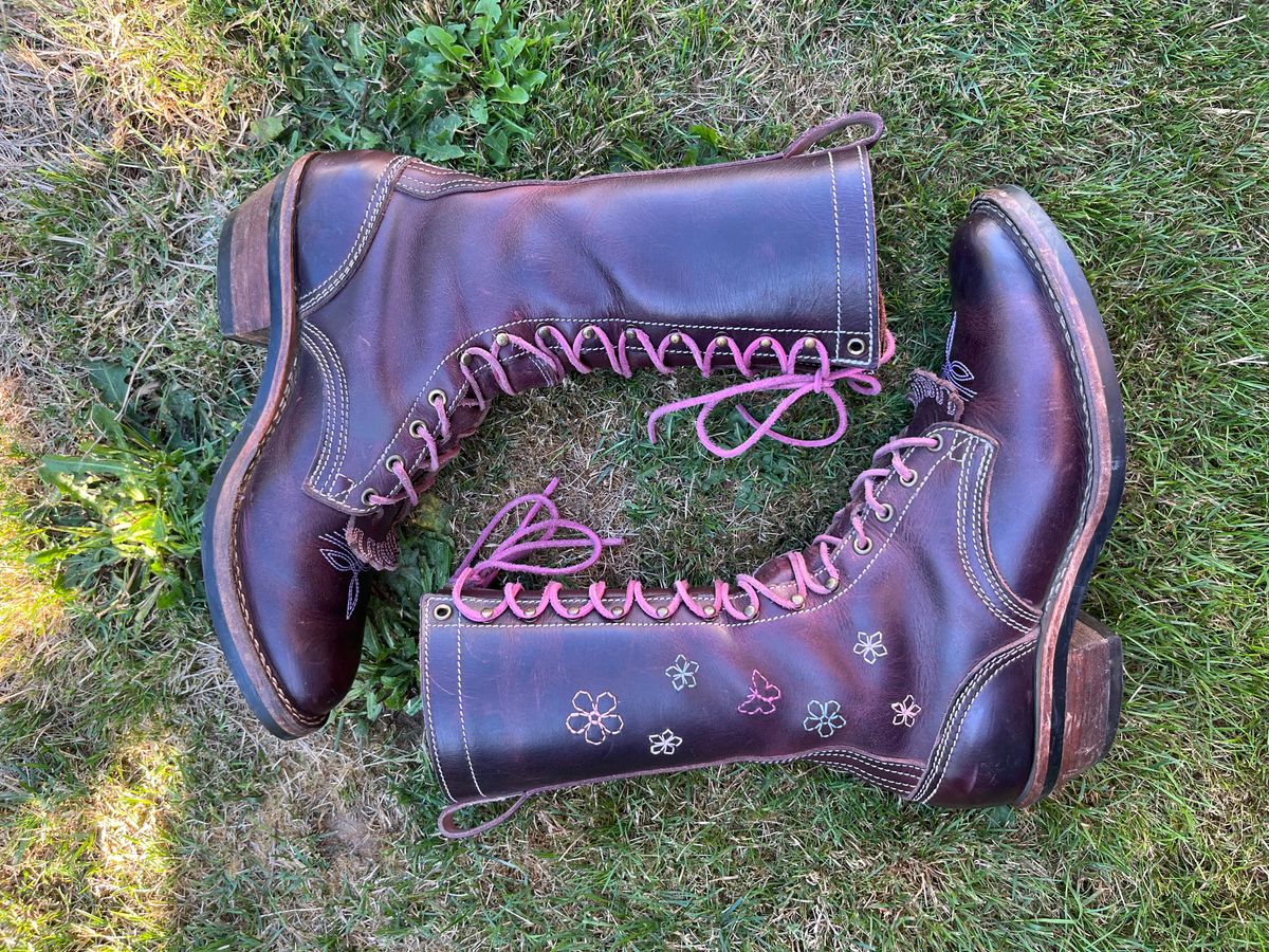 Photo by bobbi1981 on August 22, 2025 of the Nicks Packer in Horween Cypress Color 8.