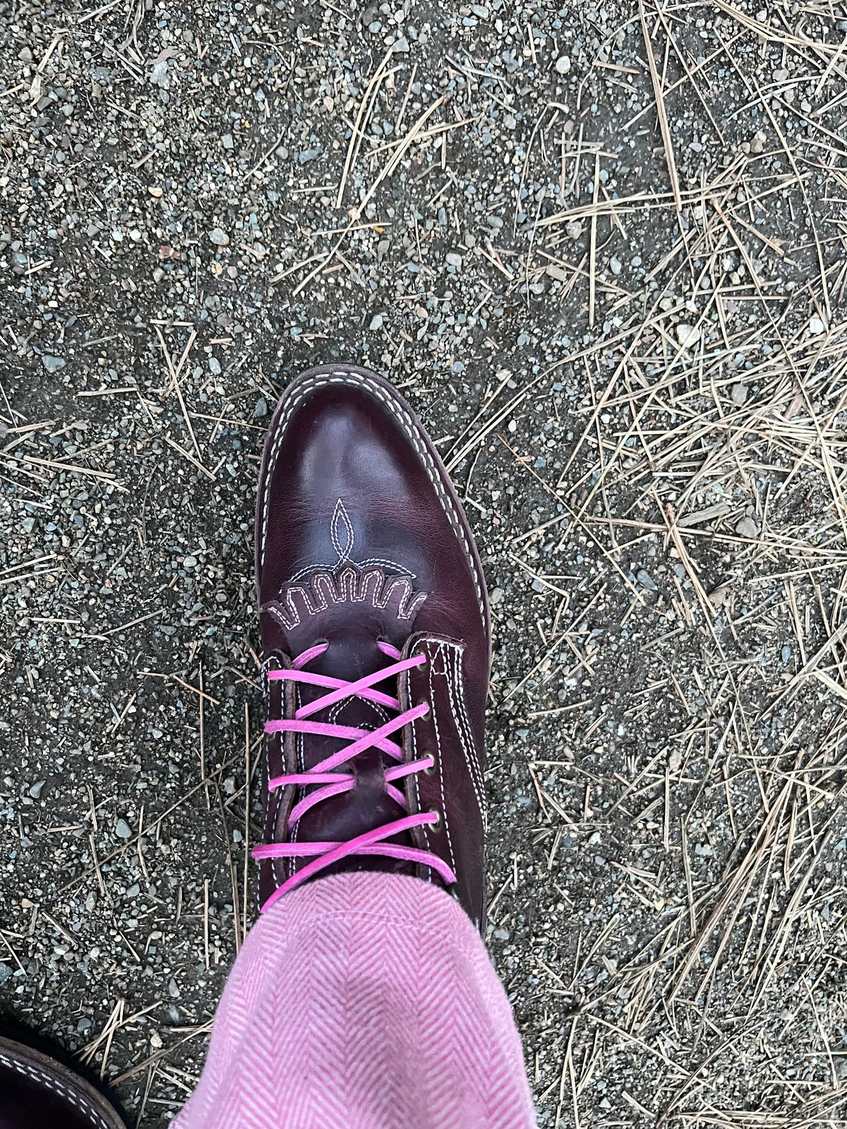 Photo by bobbi1981 on March 21, 2025 of the Nicks Packer in Horween Cypress Color 8.