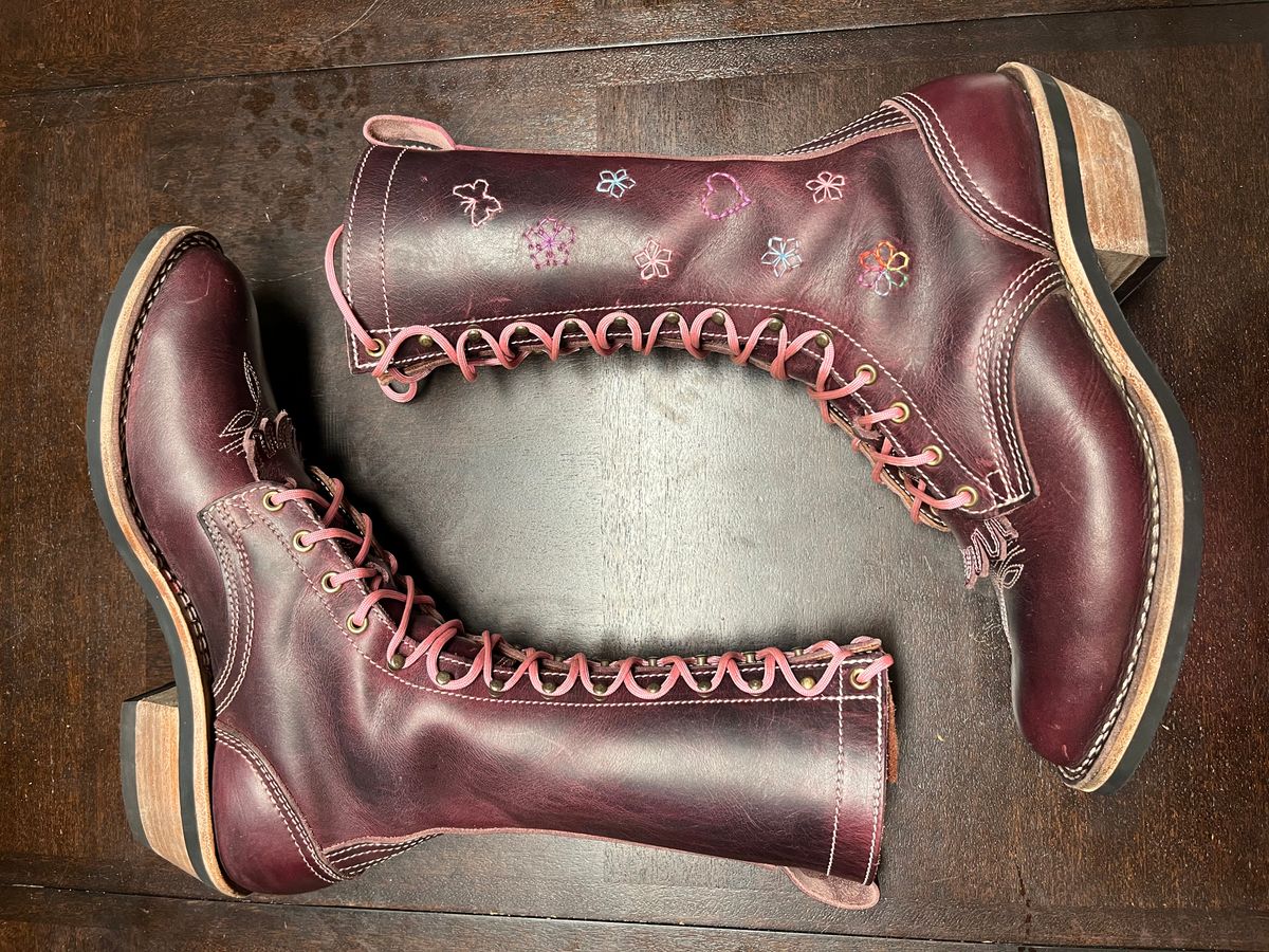 Photo by bobbi1981 on March 4, 2025 of the Nicks Packer in Horween Cypress Color 8.