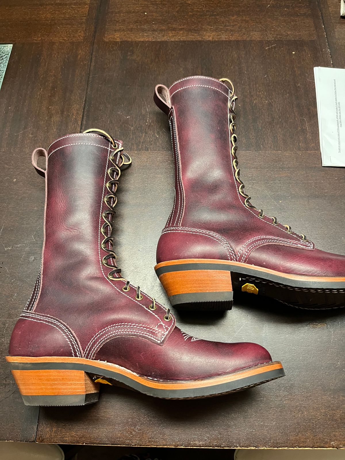 Photo by bobbi1981 on February 4, 2025 of the Nicks Packer in Horween Cypress Color 8.
