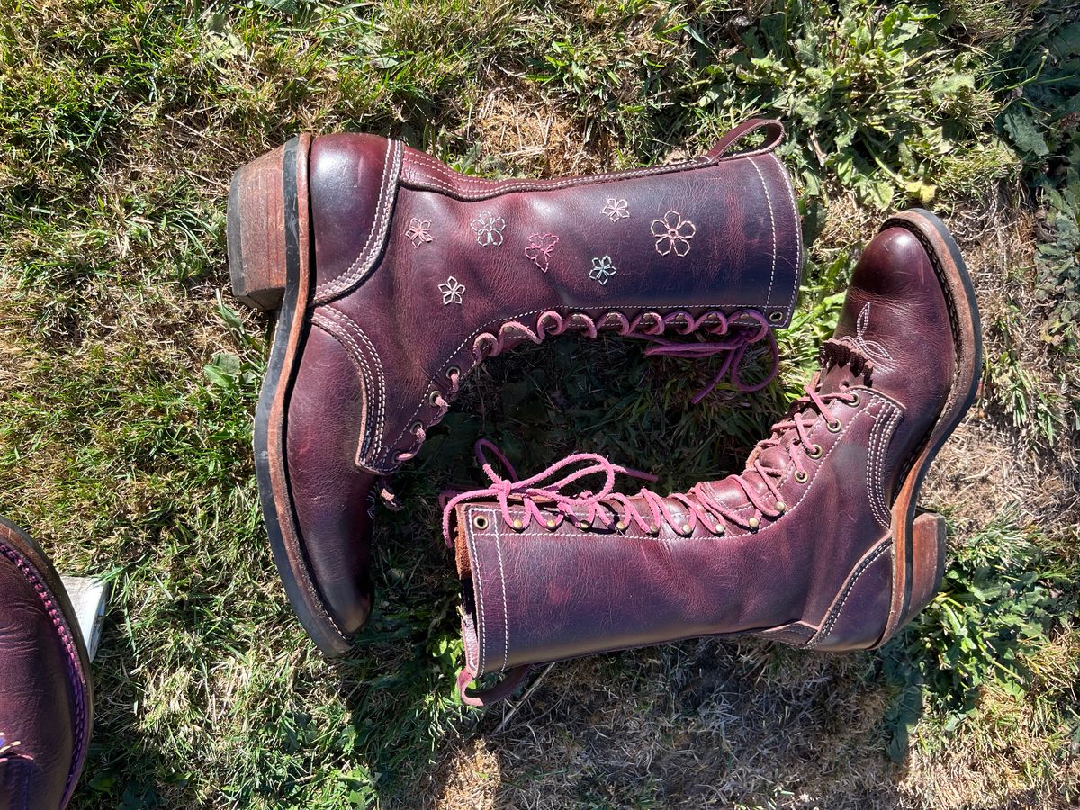 Photo by bobbi1981 on August 22, 2025 of the Nicks Packer in Horween Cypress Color 8.