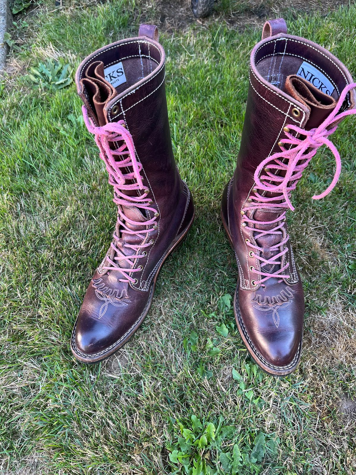 Photo by bobbi1981 on August 22, 2025 of the Nicks Packer in Horween Cypress Color 8.