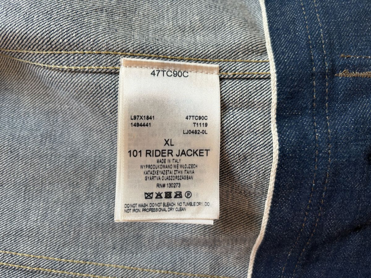 Photo by klingan on May 22, 2026 of the Lee 101 Riders Jacket in 15 oz Kaihara Mill Selvedge Denim.
