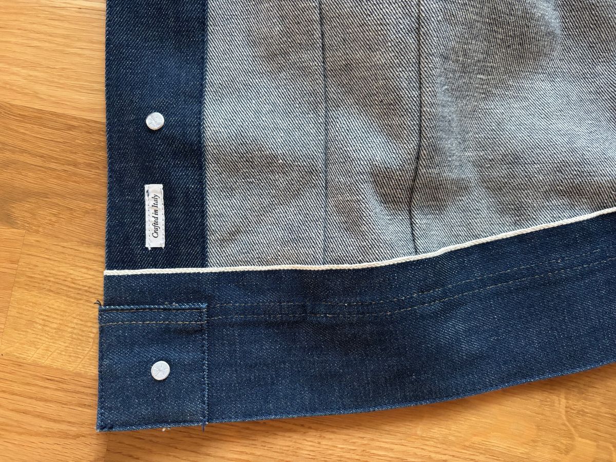 Photo by klingan on May 22, 2026 of the Lee 101 Riders Jacket in 15 oz Kaihara Mill Selvedge Denim.