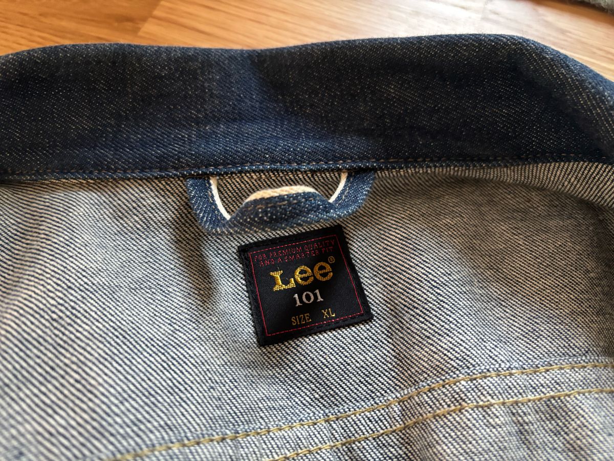 Photo by klingan on May 22, 2026 of the Lee 101 Riders Jacket in 15 oz Kaihara Mill Selvedge Denim.