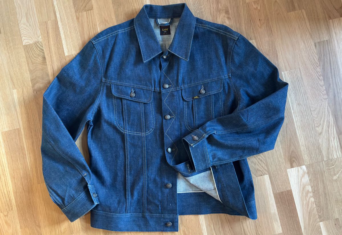 Photo by klingan on May 22, 2026 of the Lee 101 Riders Jacket in 15 oz Kaihara Mill Selvedge Denim.