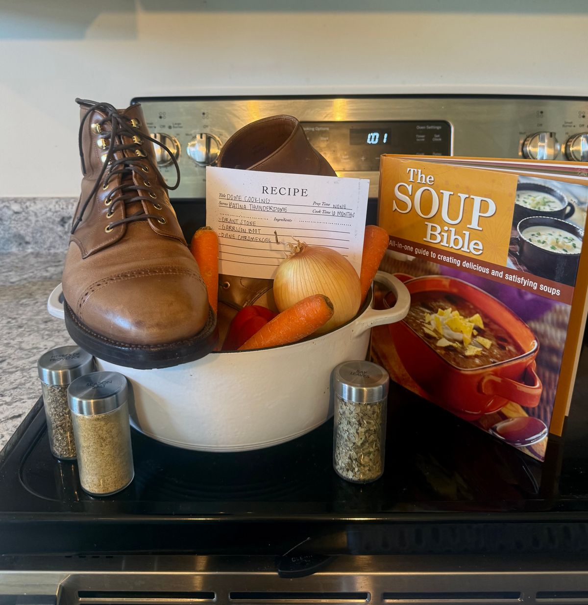 Photo by morrislm21 on November 4, 2025 of the Grant Stone Garrison Boot in Horween Dune Chromexcel.