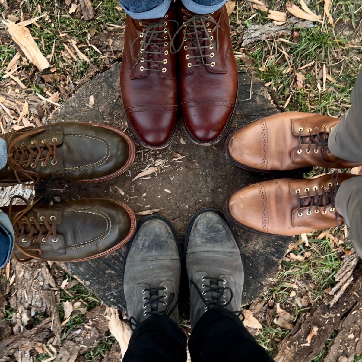 Photo by morrislm21 on December 25, 2025 of the Grant Stone Garrison Boot in Horween Dune Chromexcel.
