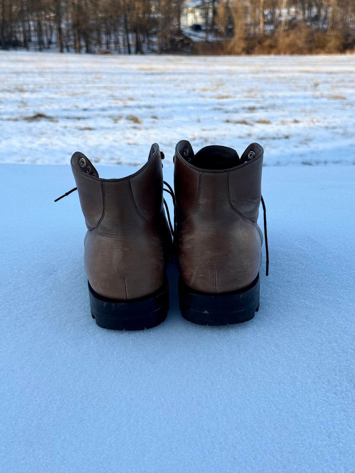 Photo by morrislm21 on February 4, 2026 of the Grant Stone Garrison Boot in Horween Dune Chromexcel.