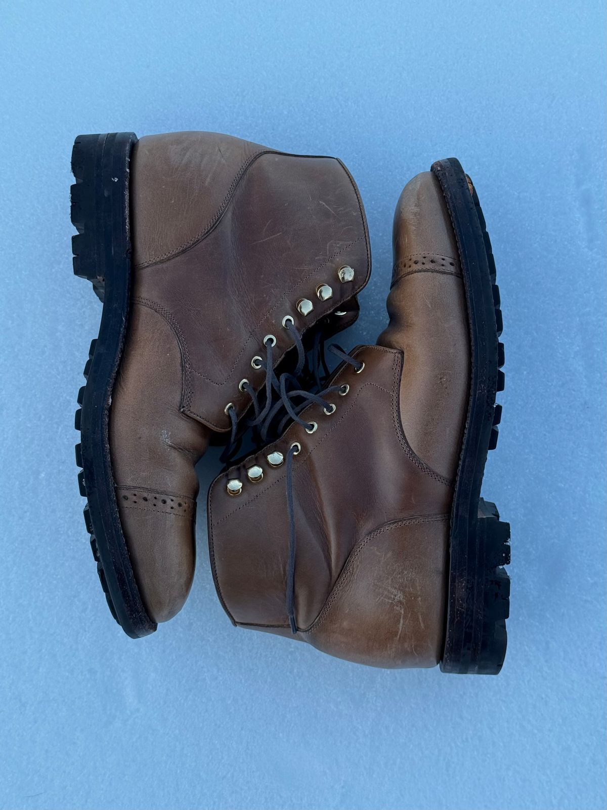 Photo by morrislm21 on February 4, 2026 of the Grant Stone Garrison Boot in Horween Dune Chromexcel.