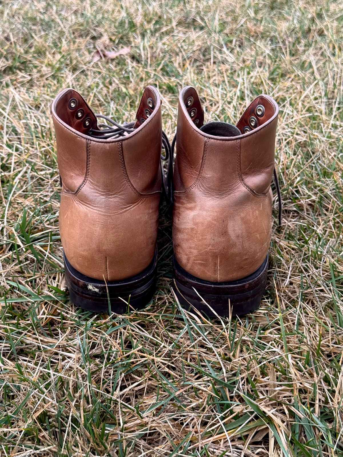 Photo by morrislm21 on March 4, 2026 of the Grant Stone Garrison Boot in Horween Dune Chromexcel.