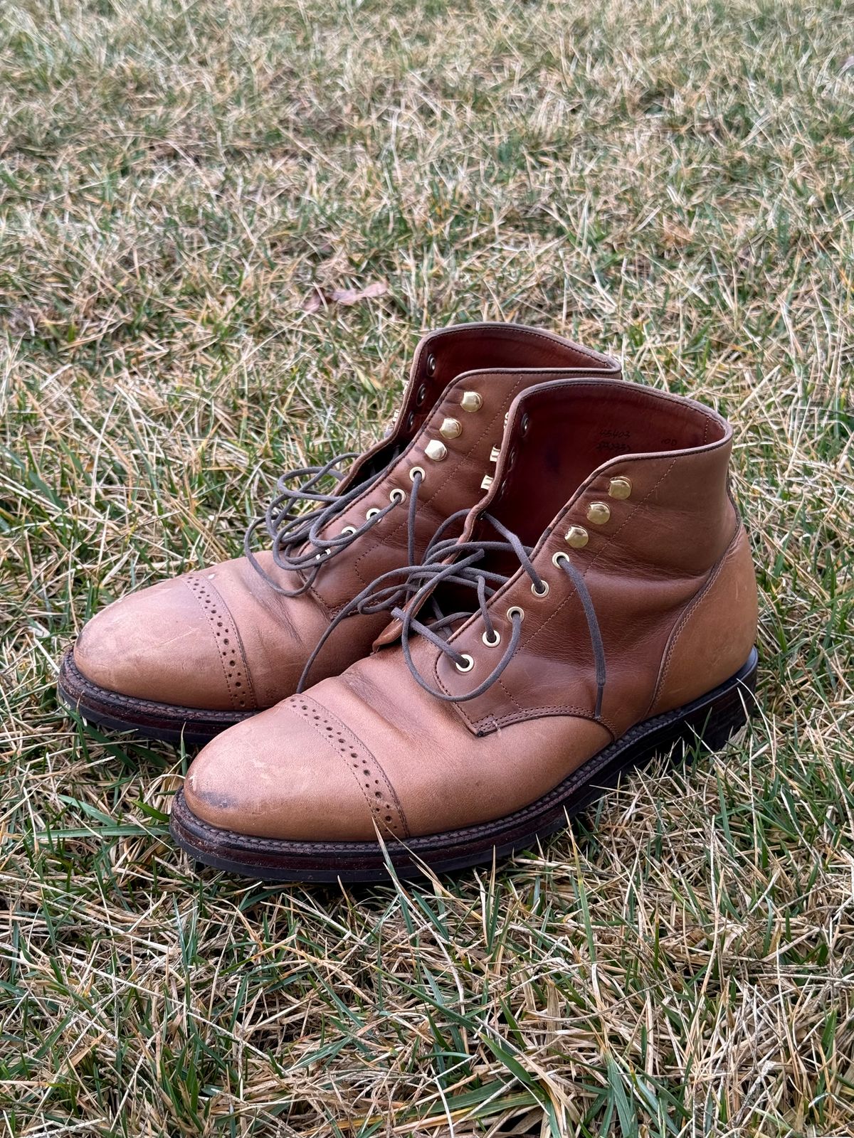 Photo by morrislm21 on March 4, 2026 of the Grant Stone Garrison Boot in Horween Dune Chromexcel.