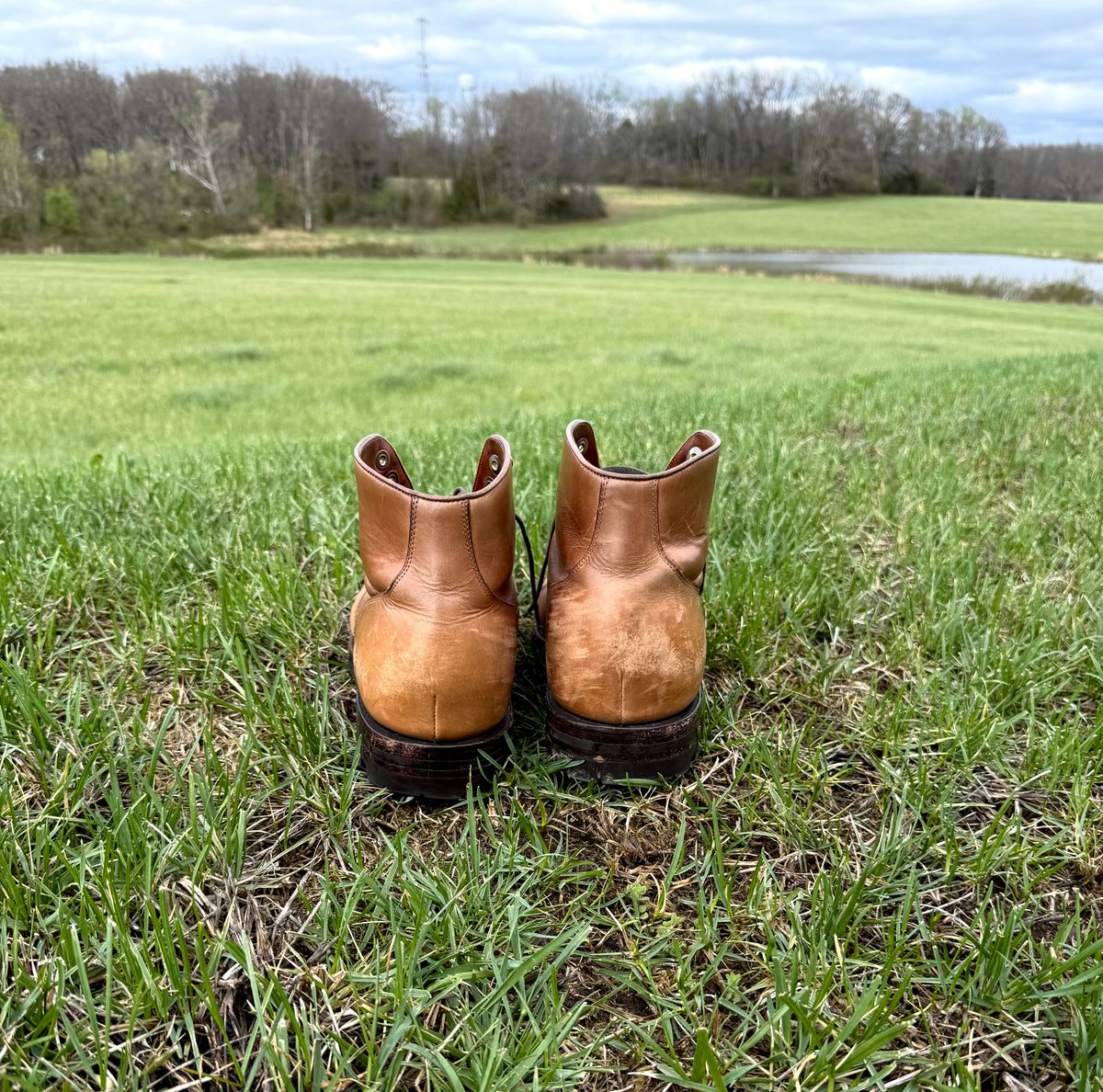 Photo by morrislm21 on April 4, 2026 of the Grant Stone Garrison Boot in Horween Dune Chromexcel.