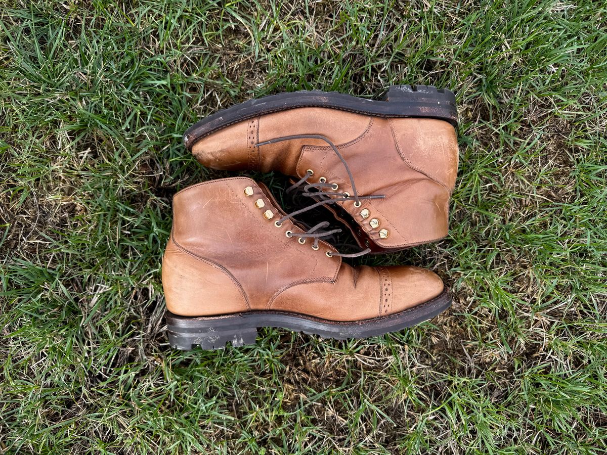 Photo by morrislm21 on April 4, 2026 of the Grant Stone Garrison Boot in Horween Dune Chromexcel.