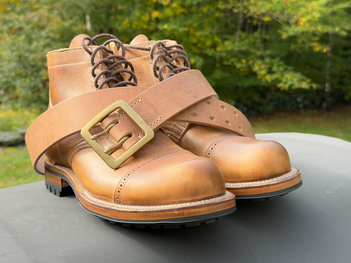 Photo by Aberhood on September 27, 2025 of the Viberg Service Boot BCT in Horween Natural Cypress.